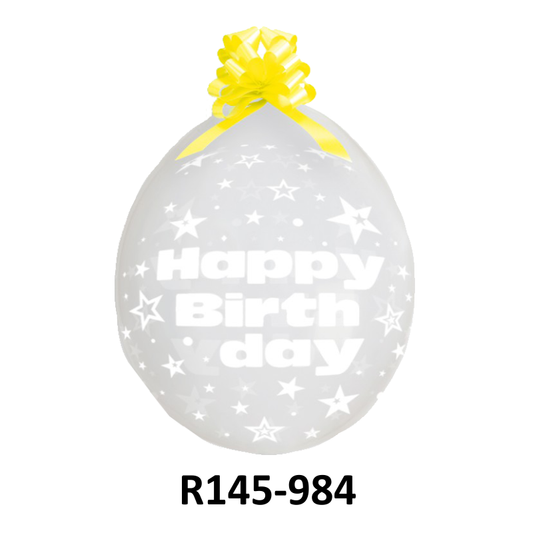 R145-984 - 25 Stufferballons Happy Birthday Sterne